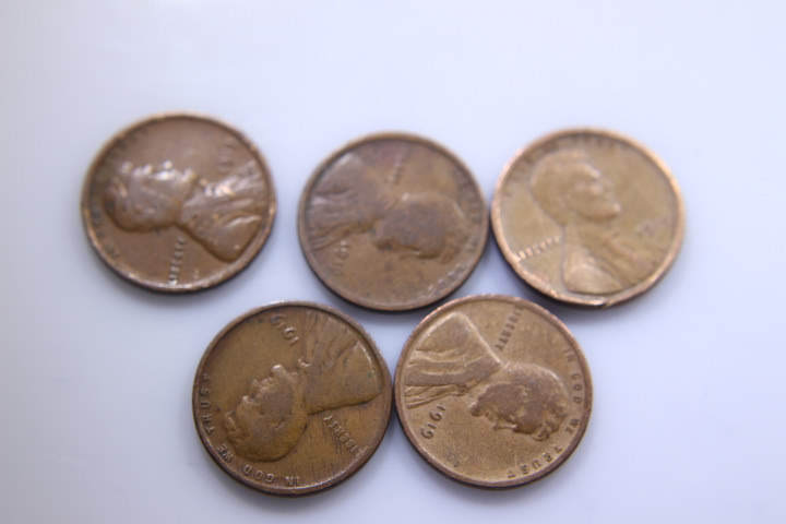 lot 158 image: 5-1919 Wheat Pennies