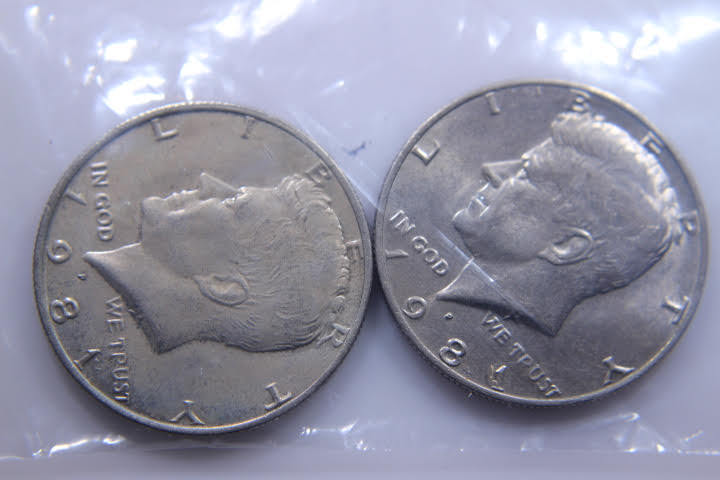 lot 171 image: 2- 1981-P JFK 50 Cent 12 Dollar