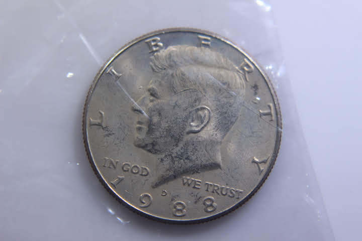 lot 176 image: 1- 1988-D JFK 50 Cent 12 Dollar