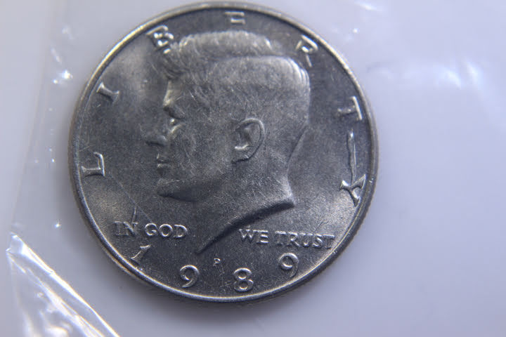 lot 177 image: 1- 1989-P JFK 50 Cent 12 Dollar