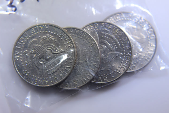lot 178 image: 4-1990 JFK 50 Cent 12 Dollar 1-D 3-P