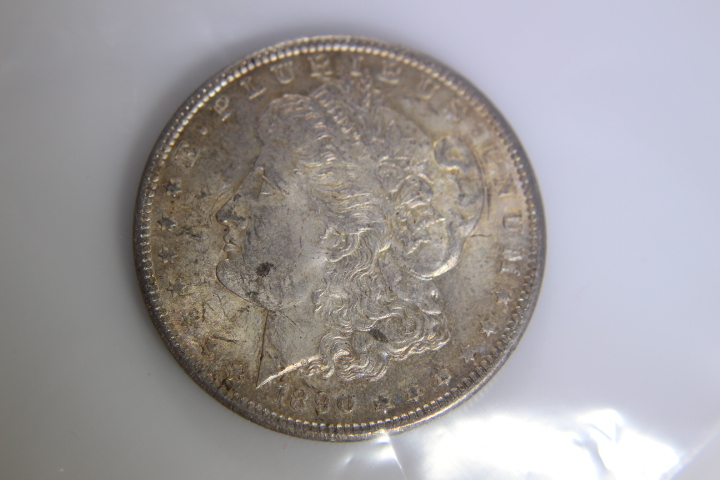 lot 7 image: 1- 1890 Morgan Dollar $1