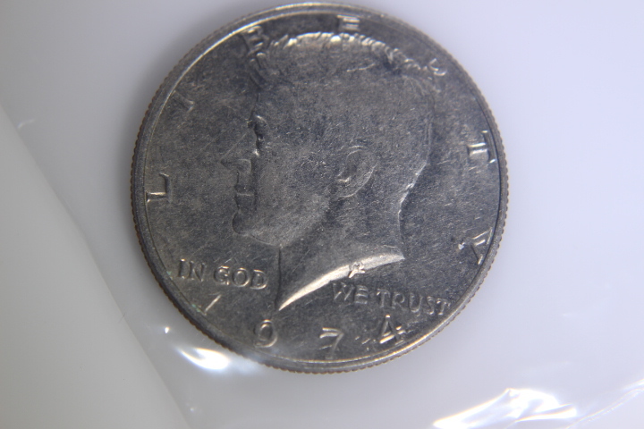 lot 37 image: 1- 1974 Kennedy Half Dollar 50C