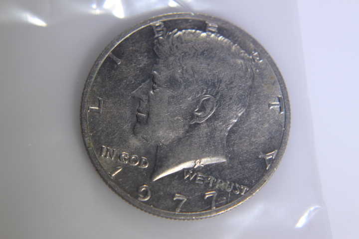 lot 38 image: 1- 1977 Kennedy Half Dollar 50C