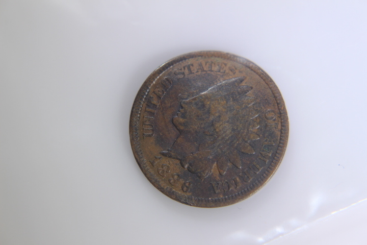 lot 54 image: 1- 1886 Indian Head Cent 1C