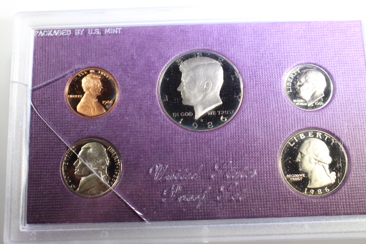 lot 75 image: 1986 US Proof Set