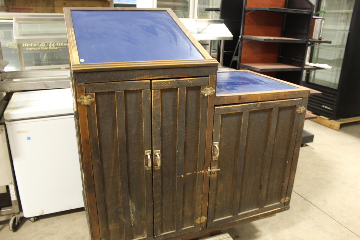 lot 81 image: Hostess Stand  Counter  Cabinet