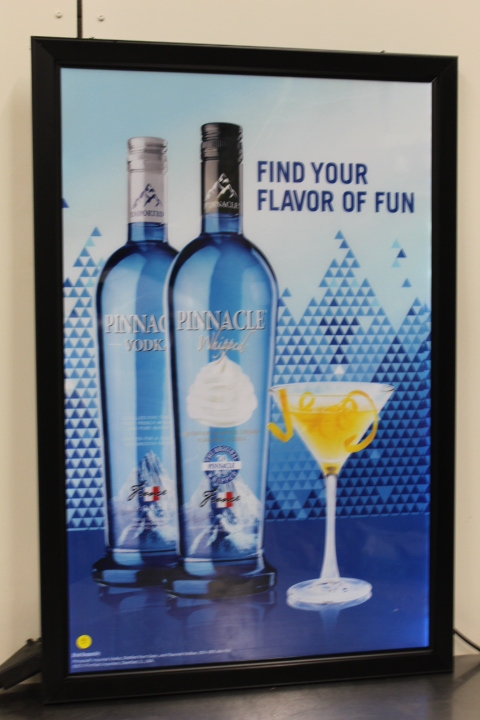 lot 110 image: Pinnacle Vodka  lighted sign