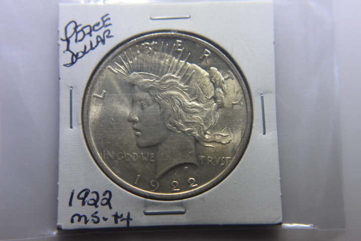 lot 4 image: 1922 PEACE DOLLAR 1$ MS  270