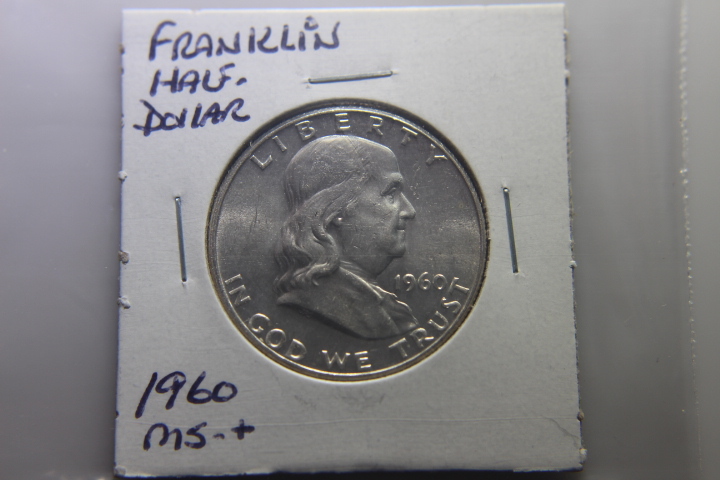 lot 31 image: 1960 FRANKLIN HALF DOLLAR 50c MS-  256