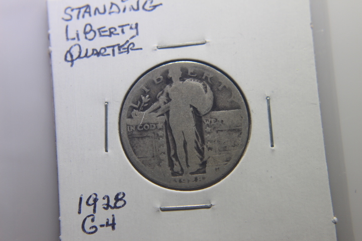 lot 34 image: 1928 STANDING LIBERTY QUARTER G-4� 207