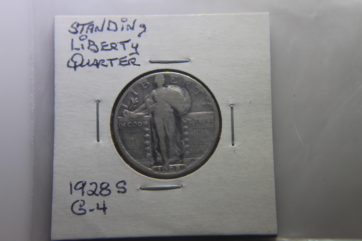lot 35 image: 1928 S STANDING LIBERTY QUARTER G-4  208