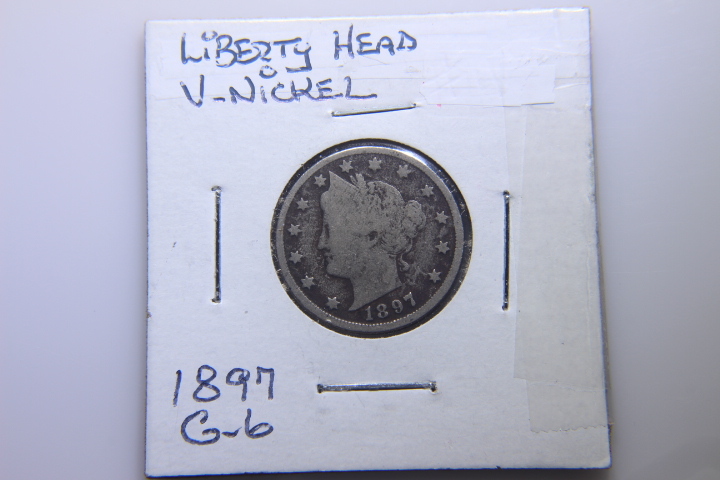 lot 65 image: 1897 LIBERTY HEAD� V NICKEL G-6 44