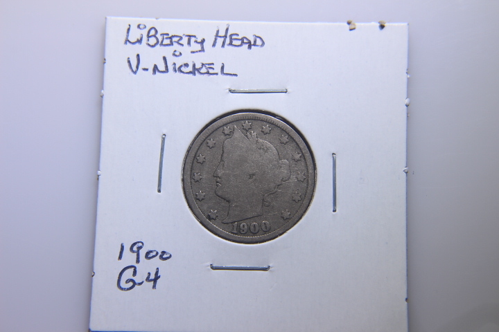 lot 67 image: 1900 LIBERTY HEAD V NICKEL G-4 46