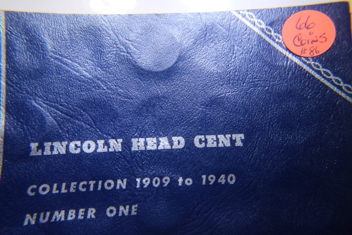 lot 86 image: LINCOLN WHEAT CENTS 1 BOOK 66 IN BOOK 92