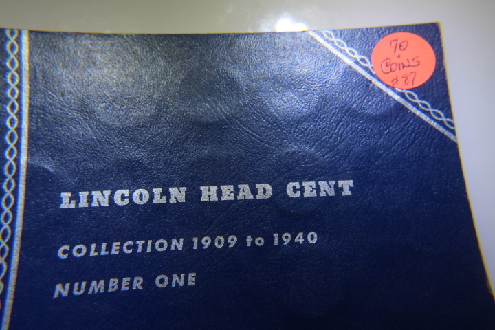 lot 87 image: LINCOLN  WHEAT CENTS 1 BOOK 70 IN BOOK 93