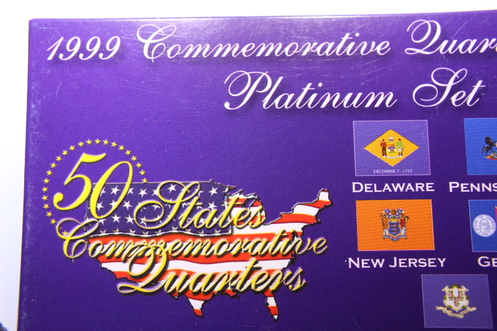 lot 108C image: 1999 State Quarters Proof Set PLATINUM