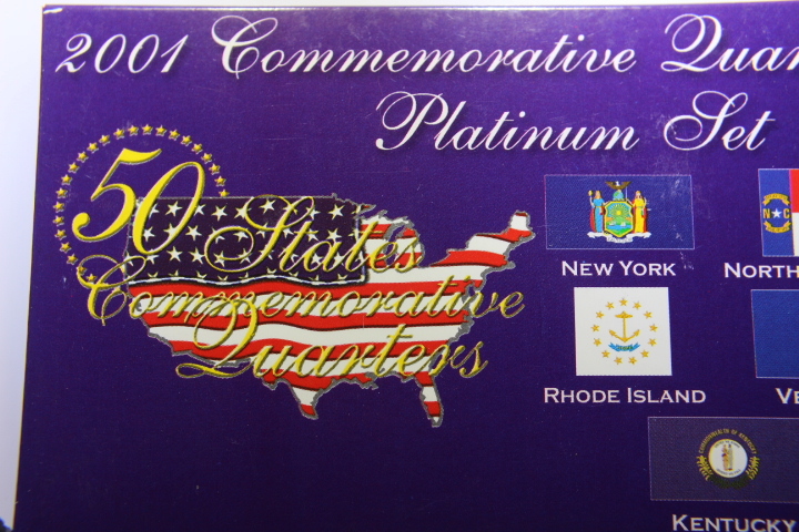 lot 108I image: 2001 State Quarters Proof Set PLATINUM