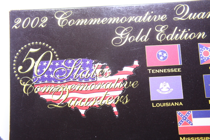 lot 108K image: 2002 State Quarters Proof Set GOLD Item 320