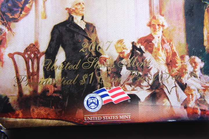 lot 108M image: 4- 2007 S presidential Dollars Proof Set