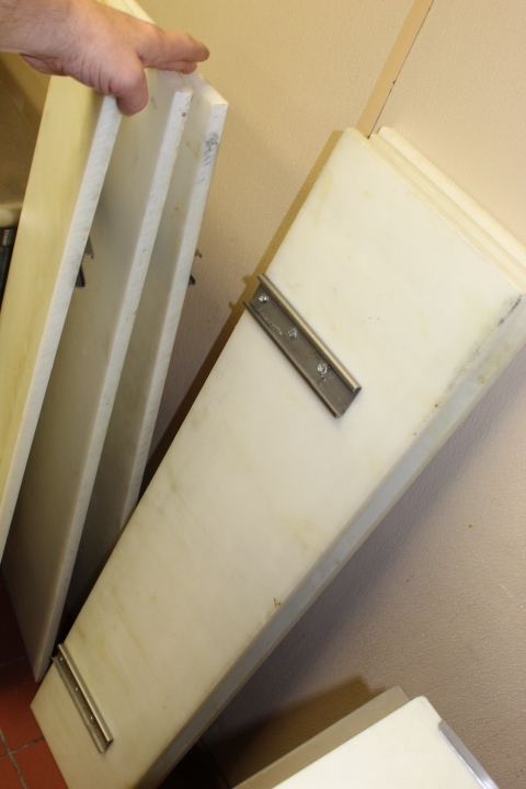 lot 76 image: Poly Boards with 12 Brackets