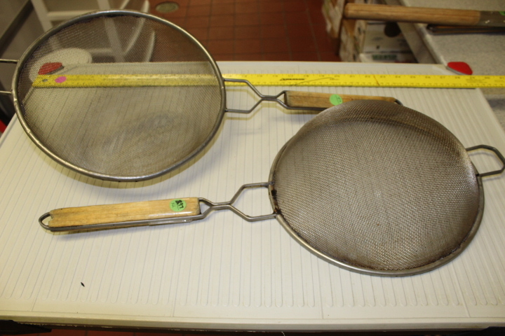 lot 297 image: Strainers with Wooden Handle Single Mesh