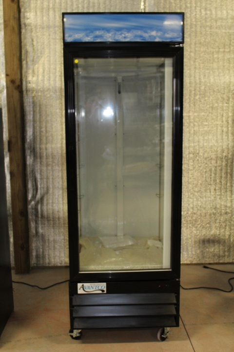 lot 19 image: 1 door glass refrigerator  cooler  merchandiser