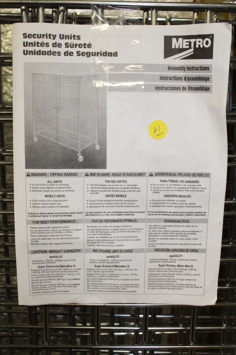 lot 81 image: Metro Security Unit