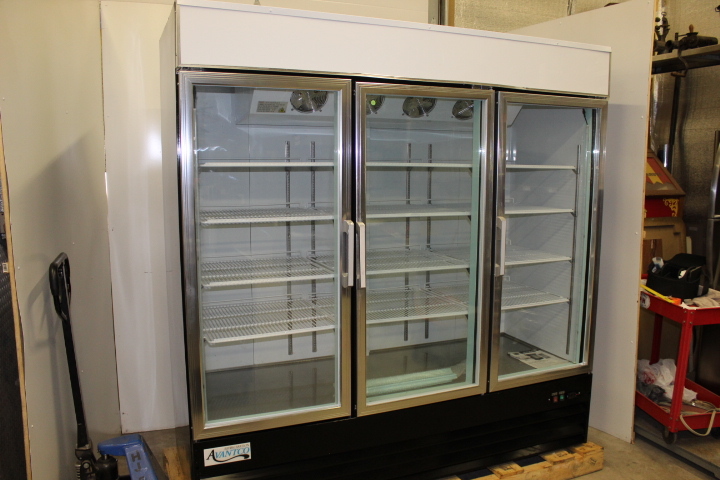 lot 18 image: Nice  3 Door Cooler Merchandiser - Never Used