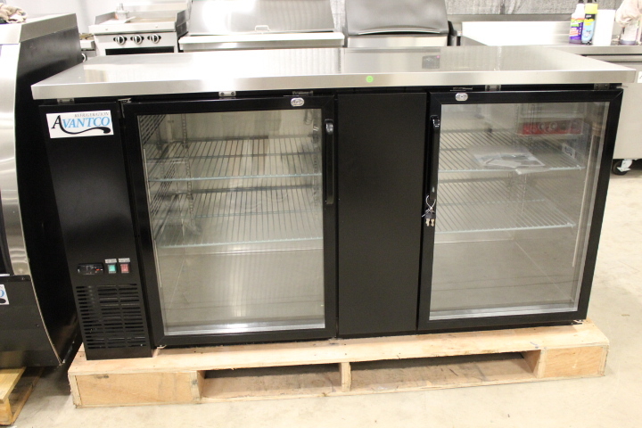lot 17 image: Lighted  Bar Back Cooler - NEW