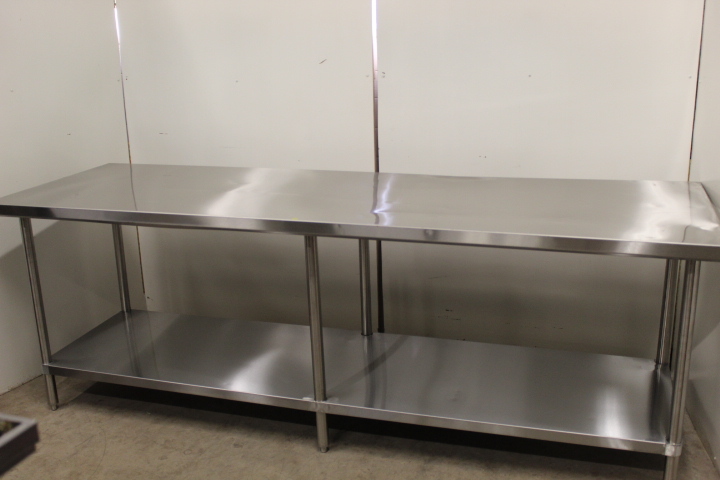 lot 54 image: 8 Stainless Steel Work Table - Never Used