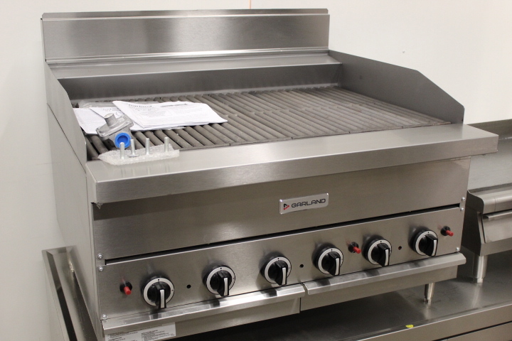 lot 14A image: Very Heavy Duty  3 Char Broiler by Garland - NEW