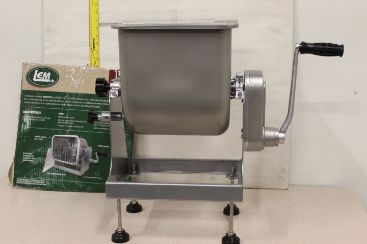lot 45 image: Big Bite Tilting MEAT MIXER - NEW -   Attention hunters & others making sausage or meatballs