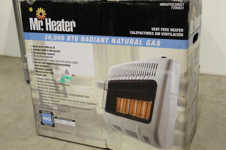 lot 92 image: Natural Gas Wall Heater - New in Box