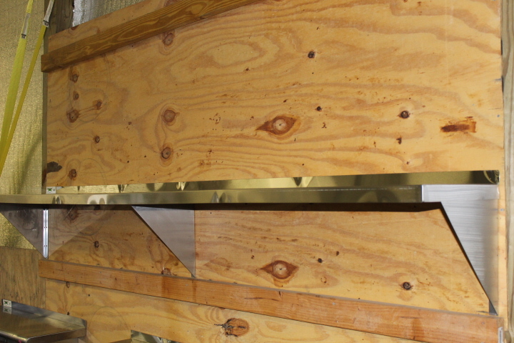 lot 106 image: 8 Stainless Steel WALL Shelf - New
