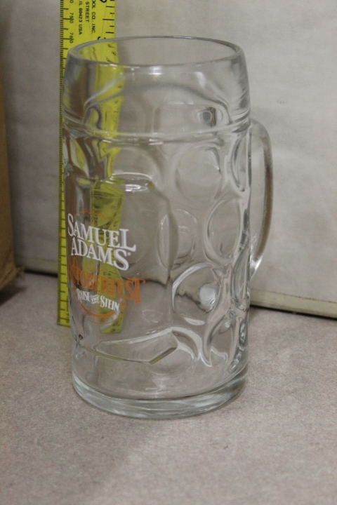 lot 147 image: Samual Adams October Fest Beer Mugs - New