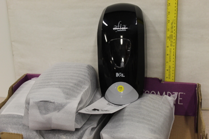 lot 206 image: Afia Wall Soap Dispensers Lot - NEW