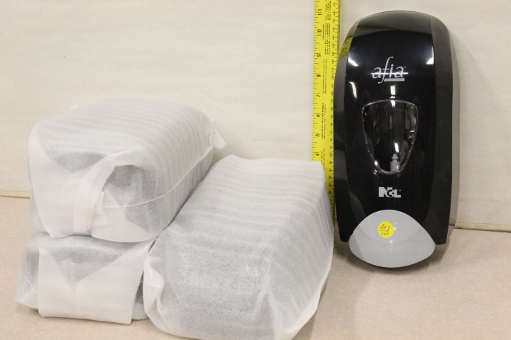 lot 207 image: Afia Wall Soap Dispensers Lot - NEW
