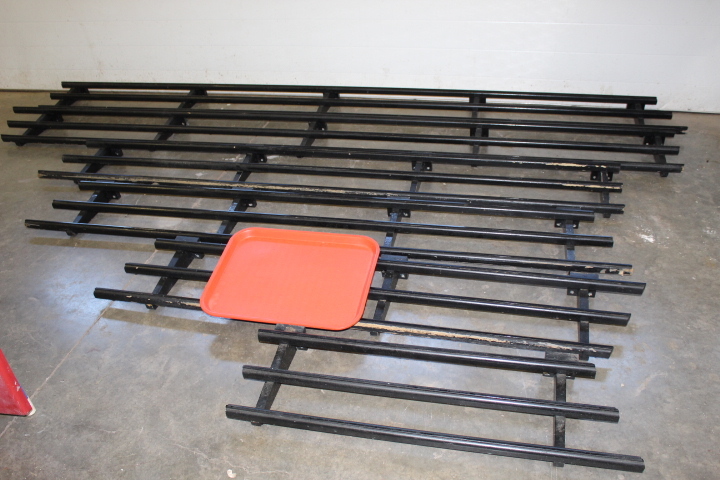 lot 154 image: Buffet  Cafeteria Tray Rail - 6 piece Lot