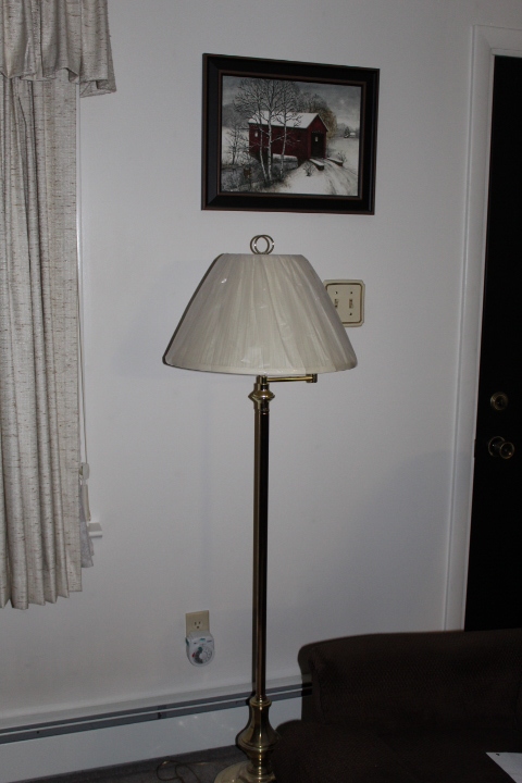 lot 212 image: Floor Lamp  Light and Picture Lot