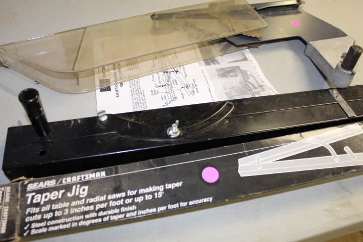 lot 56 image: Taper Jig and Blade Guard Lot