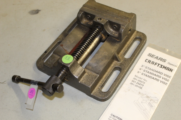 lot 58 image: Craftsman 4 Standard Drill Press Vise