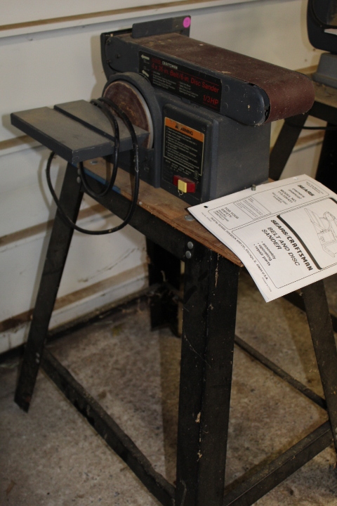 lot 78 image: Craftsman Belt and Disc Sander  see note