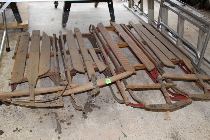 lot 127 image: Sled Lot - Duncannon Sled Works brands see note