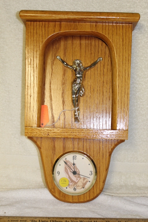 lot 136 image: Handmade Clock