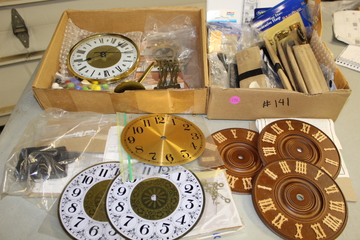 lot 141 image: Clock Making Supplies Lot