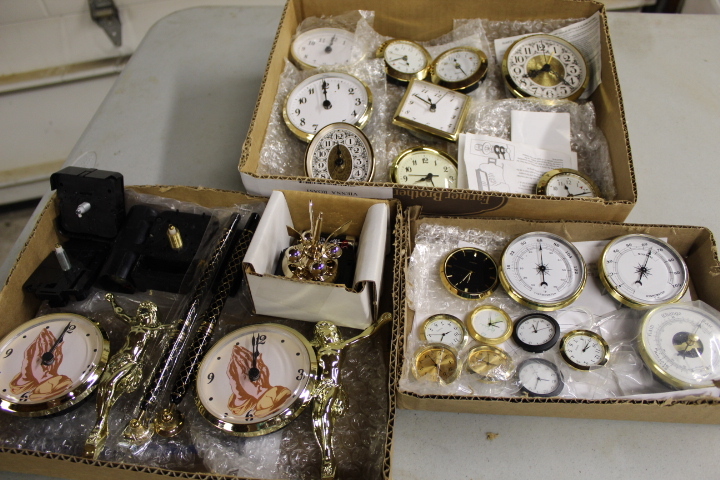 lot 142 image: Clock Supplies Lot