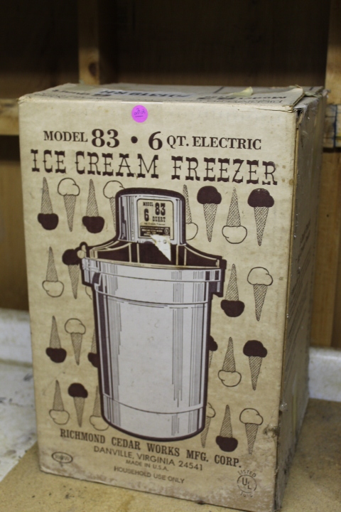 lot 272 image: Electric Ice Cream Freezer