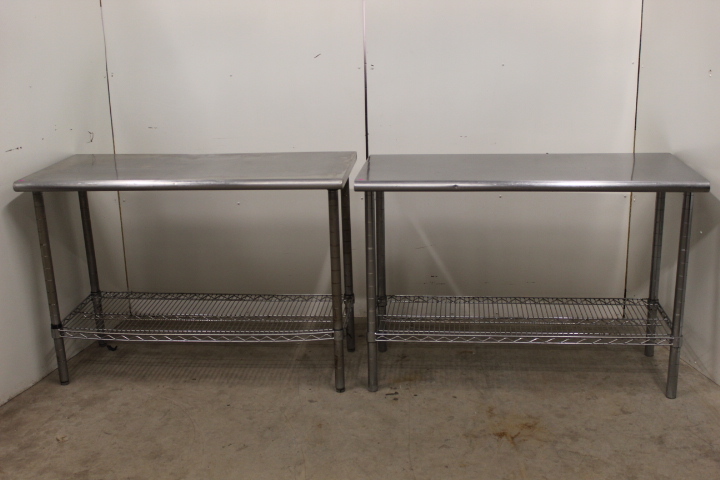 lot 55 image: Stainless Steel work tables