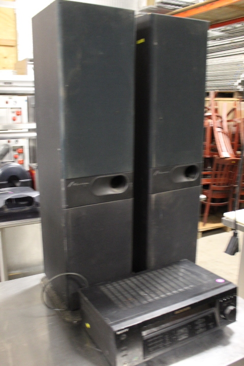 lot 83 image: Audio Video control center & Speaker LOT